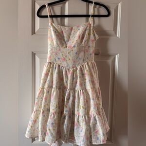 Altar'd State Floral Dress - Cream and Pastel 🌸🌼